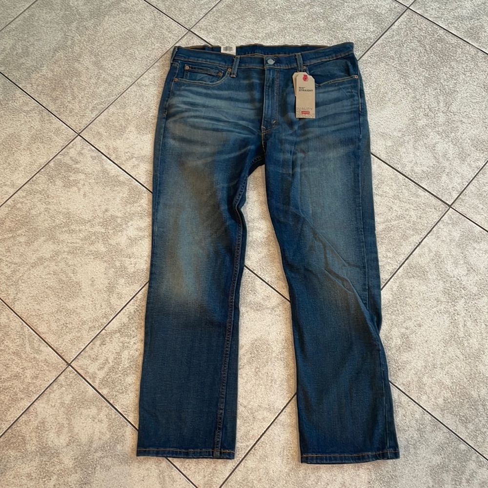 LEVIS 514 Straight Blue Jeans 38x30